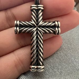 David Yurman Chevron Cross Pendant Only